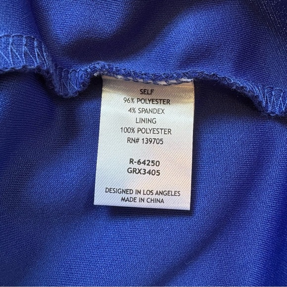 Emerald Sundae Asymmetrical Cocktail Dress Blue NET Women’s Medium - Picture 5 of 8